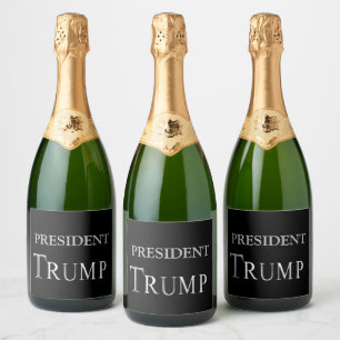 ETIQUETAS PARA VINOS ESPUMOSOS PRESIDENTE TRUMP