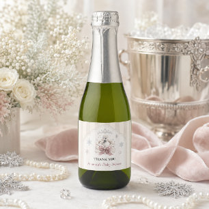 Etiquetas Para Vinos Espumosos Princesa de Invierno A Little Swan Baby Shower