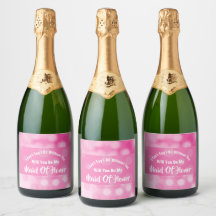 Propuesta De Honor Bubbly Sparkly Pink Cute
