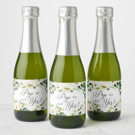 Etiquetas Para Vinos Espumosos Propuesta de la dama de honor de White Roses para 