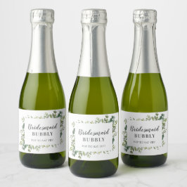 Etiquetas Para Vinos Espumosos Propuesta del partido de novias Bubbly Bribbly