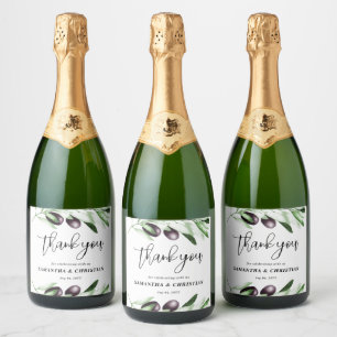 Etiquetas Para Vinos Espumosos Rama de olivo