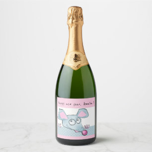Etiquetas Para Vinos Espumosos Ratón de ratón de rata de personalizado mate niños