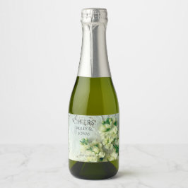 Etiquetas Para Vinos Espumosos Razas vintage con lilatas blancas