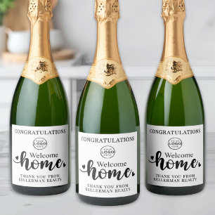Etiquetas Para Vinos Espumosos Regalo de agradecimiento por bienes raíces nueva c
