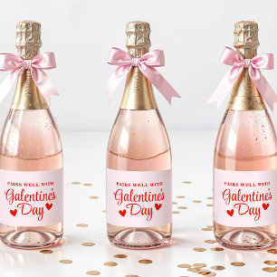 Etiquetas Para Vinos Espumosos Regalo de Favor de Fiesta de Galentine Personaliza