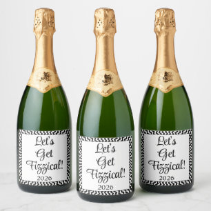 Etiquetas Para Vinos Espumosos Regalo divertido para la fiesta de año nuevo 2026