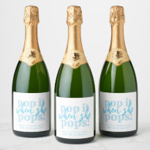 Regalo para Baby Shower Blue Pop It When She Pops