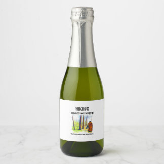 Etiquetas Para Vinos Espumosos Regalo para campista | Senderismo me hace feliz cu