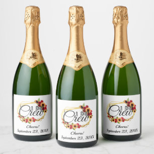 Etiquetas Para Vinos Espumosos Regalos para la fiesta de bodas, I Do Crew, Giraso