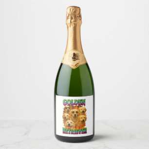 Etiquetas Para Vinos Espumosos Retriever Dorado