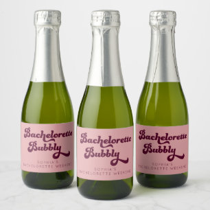 Etiquetas Para Vinos Espumosos Retro Bachelorette