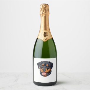 Etiquetas Para Vinos Espumosos Rottweiler Romp de los cachorros a los socios de P