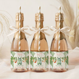 Etiquetas Para Vinos Espumosos Rustic Gender Neutral Little Sprout Baby Shower