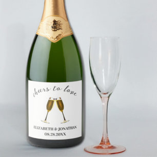 Etiquetas Para Vinos Espumosos Saludos Para Amar Los Gafas De Champagne
