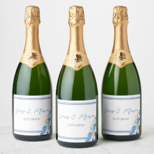 Etiquetas Para Vinos Espumosos Santorini Wine Labels bebe Boda griego