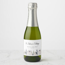 Etiquetas Para Vinos Espumosos Se necesita un Baby Shower sensacionalista de niev