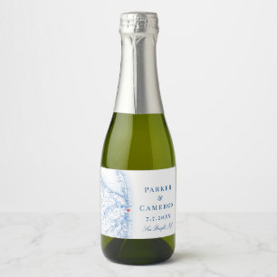 Etiquetas Para Vinos Espumosos Sea Bright New Jersey Map Boda Champagne Mini