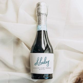 Etiquetas Para Vinos Espumosos Sello de Wine Woodland Baby Shower Mini Sparkling