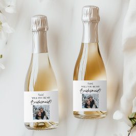 Etiquetas Para Vinos Espumosos ¿Serás mi Personalizado de la propuesta de la dama