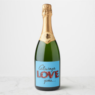 Etiquetas Para Vinos Espumosos Siempre te quiero