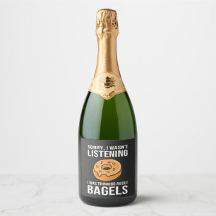 Etiquetas Para Vinos Espumosos Siento haber pensado en Bagels Jewish Hanukkah