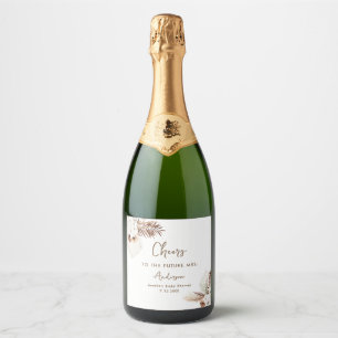 Etiquetas Para Vinos Espumosos SIERRA Bohemian Bridal Shower Mini