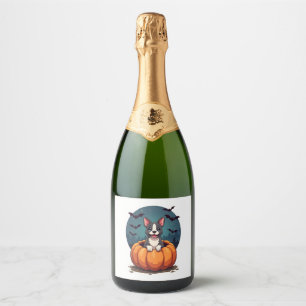Etiquetas Para Vinos Espumosos Sonrisa de calabaza Pitbull
