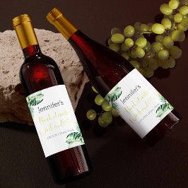 Etiquetas Para Vinos Espumosos Sparkling Wine Labs | Bachelorette Tropical