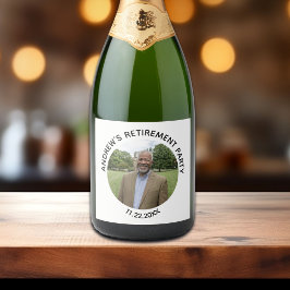 Etiquetas Para Vinos Espumosos Special Photo Elegant Retirement Party