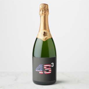 Etiquetas Para Vinos Espumosos Stand con 45 Pro Trump Bandera de Estados Unidos e