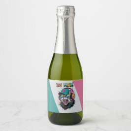 Etiquetas Para Vinos Espumosos Street Cat DJ Attitude – Bold Streetwear Art