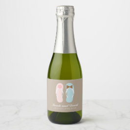 Etiquetas Para Vinos Espumosos Su y su Flip Flops Beach Wedding