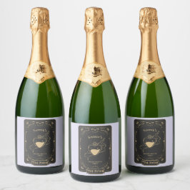 Etiquetas Para Vinos Espumosos Tarot Esoteric Fortune Lilac