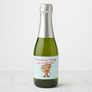 Etiquetas Para Vinos Espumosos Te amo mas que a la pizza