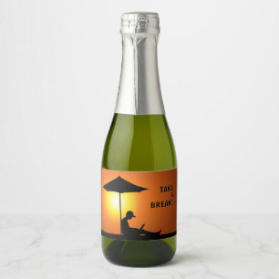 Etiquetas Para Vinos Espumosos "¡Toma un descanso!"