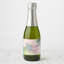 Etiquetas Para Vinos Espumosos Tropical Destination Wedding 