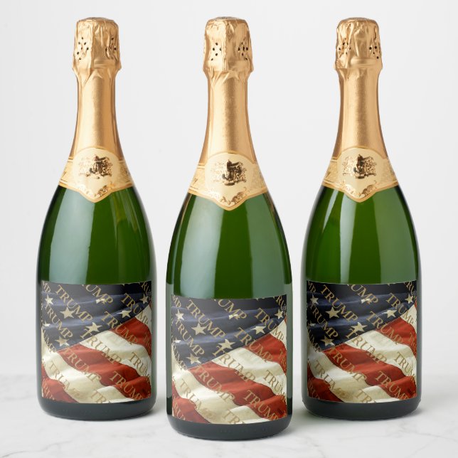 ETIQUETAS PARA VINOS ESPUMOSOS TRUMP (Botellas)