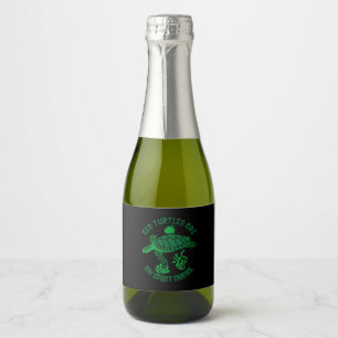 Etiquetas Para Vinos Espumosos Turtle Lover   Las tortugas marinas son mi animal 