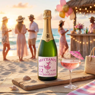 Etiquetas Para Vinos Espumosos Último Splash Sirena Despedida de Soltera Personal
