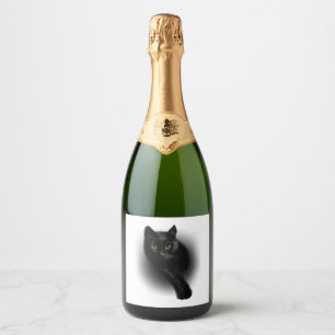 Etiquetas Para Vinos Espumosos Uñas para limar Black Cat