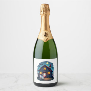 Etiquetas Para Vinos Espumosos Vaca y establo