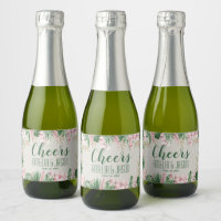 Verdes acuarelas y tropicales rosados