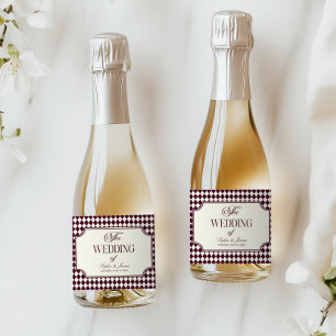 Etiquetas Para Vinos Espumosos Vino Antiguo Dinero de Lujo Marfil Boda Vintage