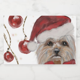 ETIQUETAS PARA VINOS ESPUMOSOS YORKSHIRE TERRIER 