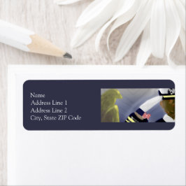 Etiquetas Patriotic USA VeterArt Return