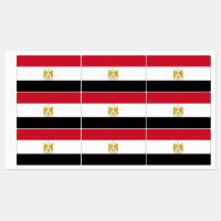 Etiquetas patrióticas con bandera de Egipto
