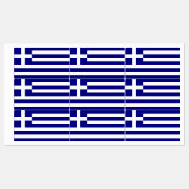 Etiquetas patrióticas con bandera de Grecia