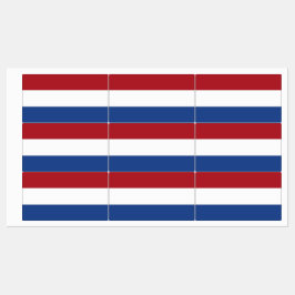 Etiquetas patrióticas con bandera de los Países Ba