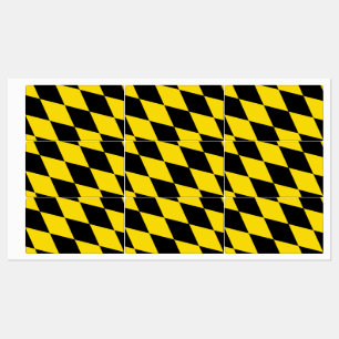 Etiquetas patrióticas con bandera de Múnich